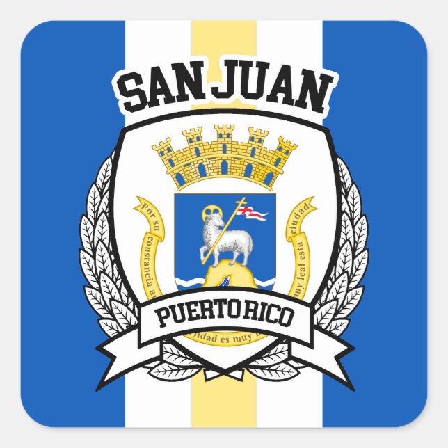 San Juan Fyrkantigt Klistermärke (Framsida)