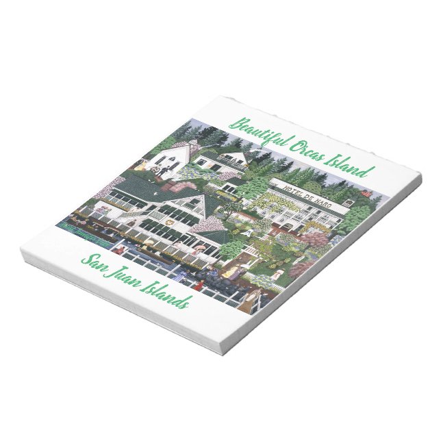 San Juan Island ~ Roche Harbour Anteckningsblock (Roterad)