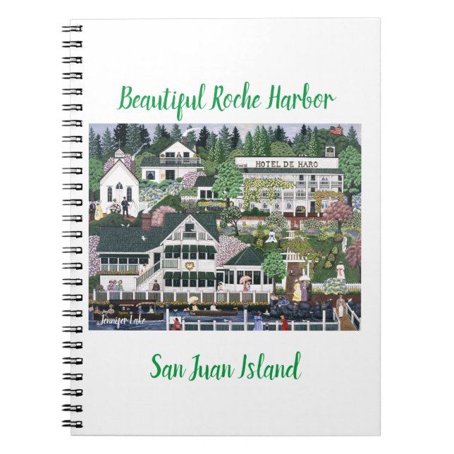 San Juan Island ~ Roche Harbour Anteckningsbok (Framsidan)
