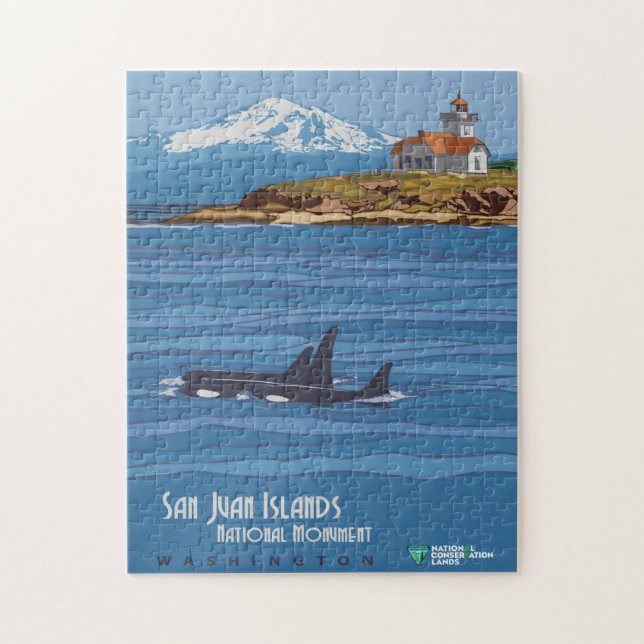 San Juan Islands nationalmonument Poster Pussel (Vertikal)