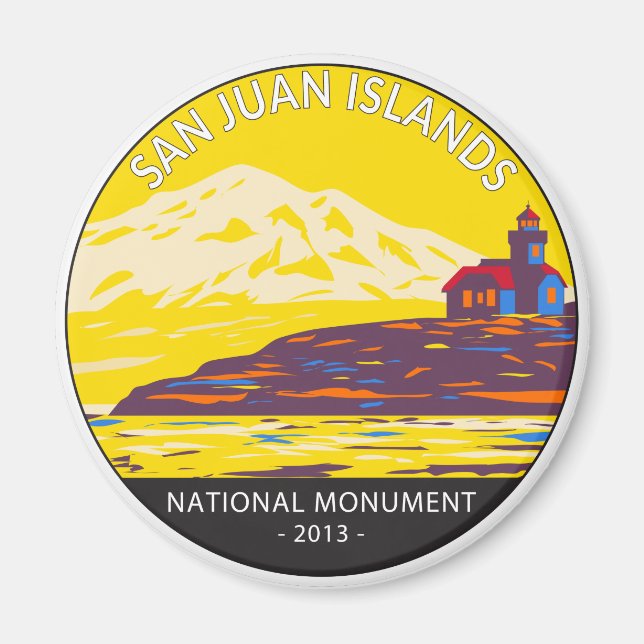 San Juan Islands nationalmonument Washington Magnet (Framsidan)