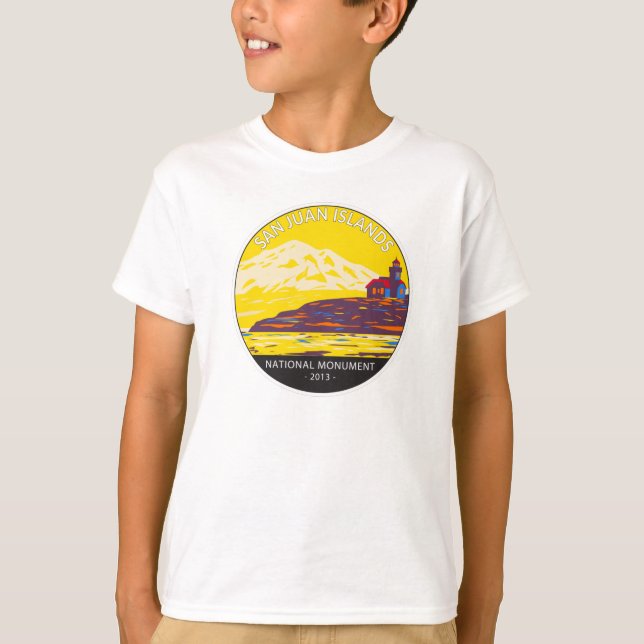 San Juan Islands nationalmonument Washington  T Shirt (Framsida)