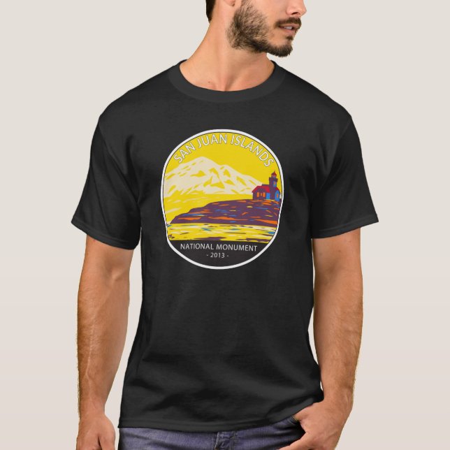 San Juan Islands nationalmonument Washington T Shirt (Framsida)