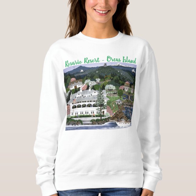 San Juan Islands ~ Rosario Resort ~ Washington T Shirt (Framsida)
