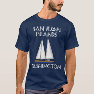 San Juan Islands Washington Sailing T Shirt
