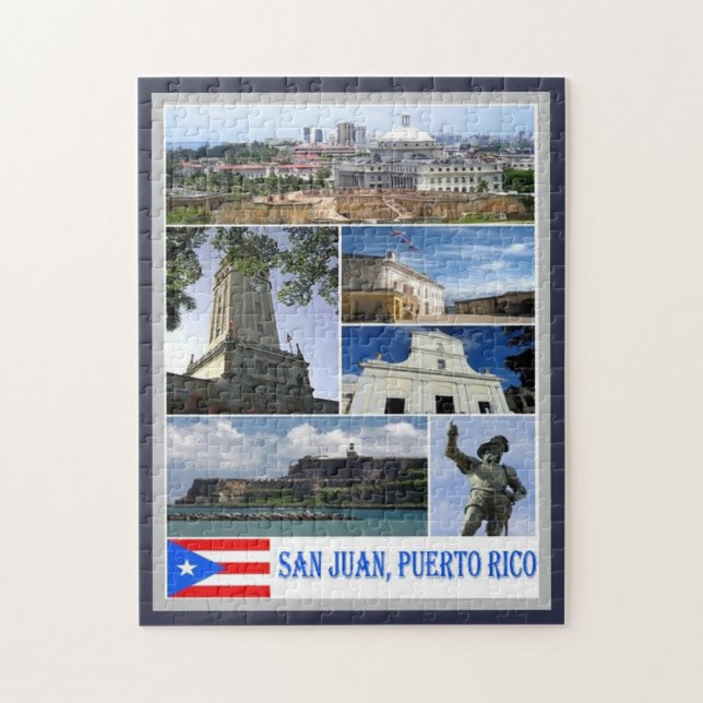 San Juan - Mosaic - Puerto Rico - Pussel (Vertikal)