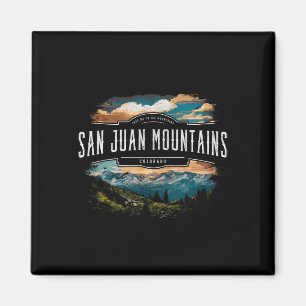 San Juan Mountains Colorado Vandring Utomhus Vinta Magnet