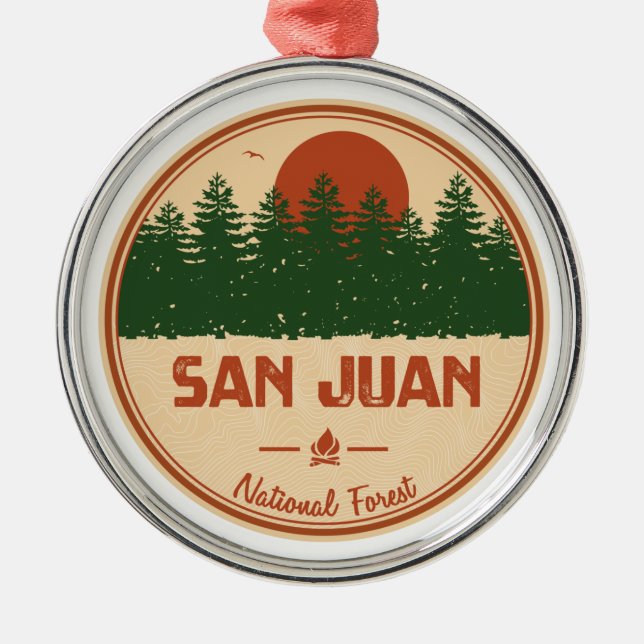 San Juan National Forest Julgransprydnad Metall (Framsidan)