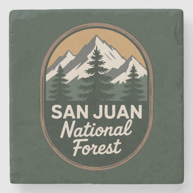 San Juan National Forest Stenunderlägg (Framsidan)