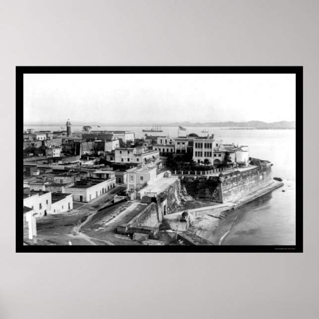 San Juan, Puerto Rico 1905 Poster (Framsidan)
