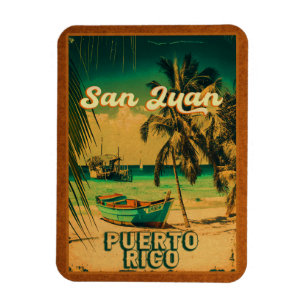 San Juan Puerto Rico Handflatan Träd Souvenirs 60- Magnet