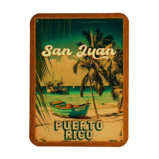 San Juan Puerto Rico Handflatan Träd Souvenirs 60- Magnet (Vertikal)