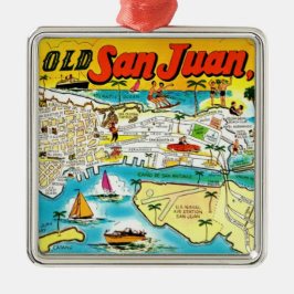 San Juan Puerto Rico  Julgransprydnad Metall