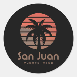 San Juan Puerto Rico Runt Klistermärke