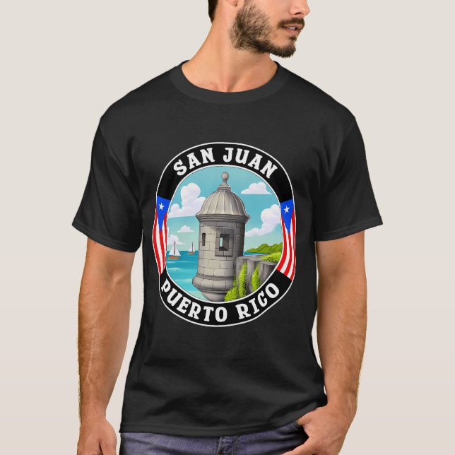 San Juan Puerto Rico T Shirt (Framsida)