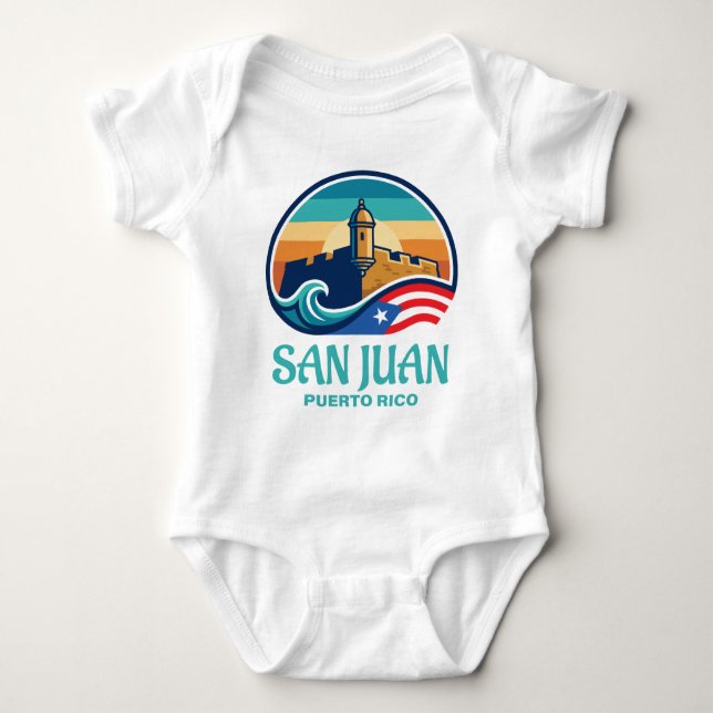 San Juan Puerto Rico T Shirt (Framsida)