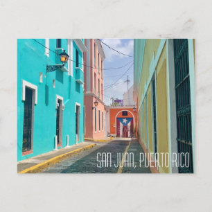 San Juan Puerto Rico Vackra Pasteller Vykort
