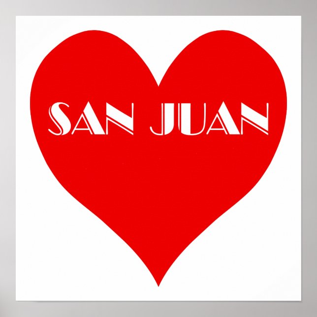 San Juan Red Heart Poster (Framsidan)