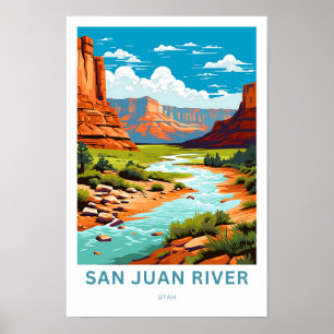 San Juan River Utah Travel Skriv ut Poster