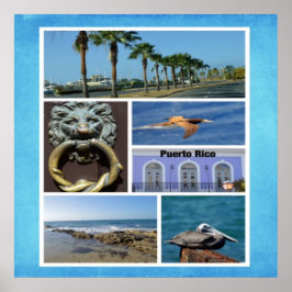 San Juan Scenia Photo Collage Poster