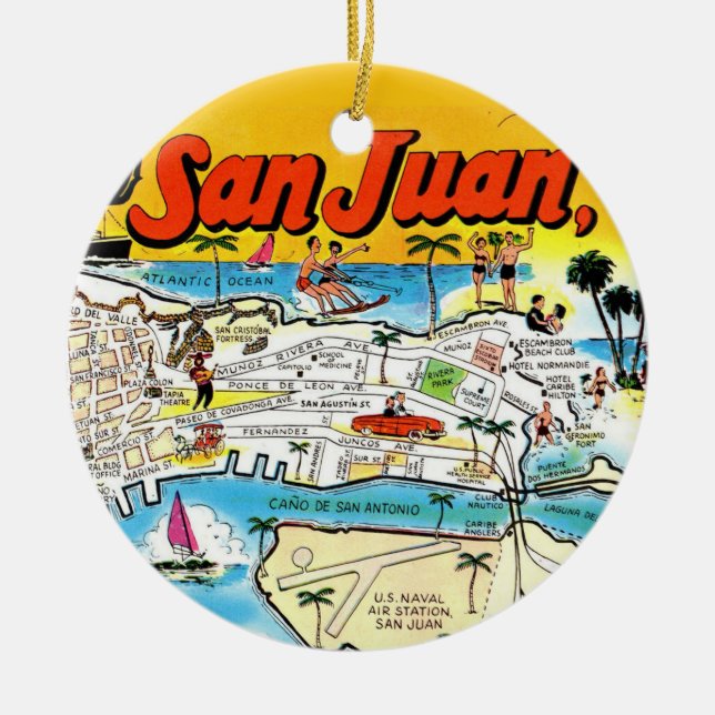 San Juan Vintage Kart Ornament (Framsidan)