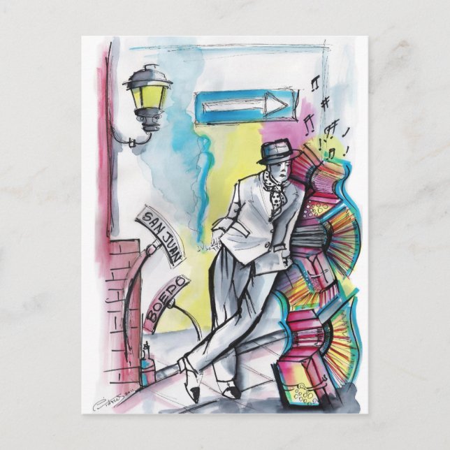 San Juan y Boedo - El compadrito Vykort (Framsida)