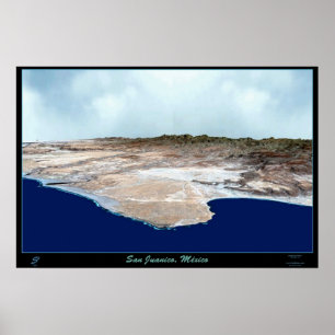 San Juanico, Baja California satellit- affisch