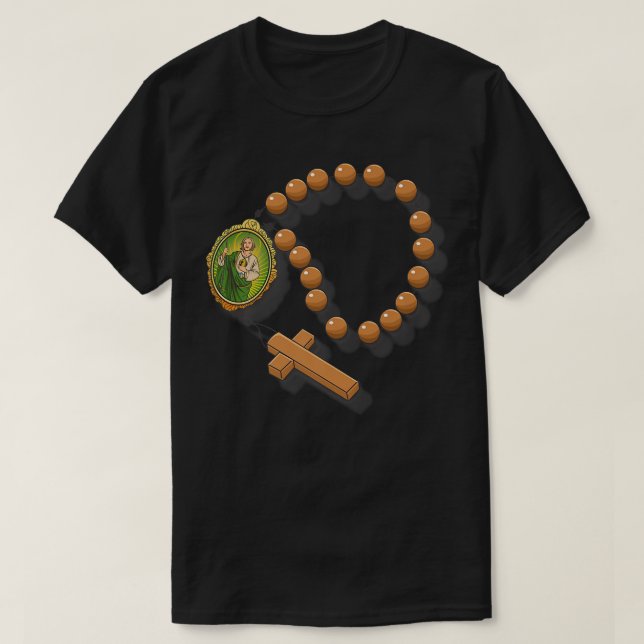 San Judas Tadeo Portrait  T Shirt (Design framsida)