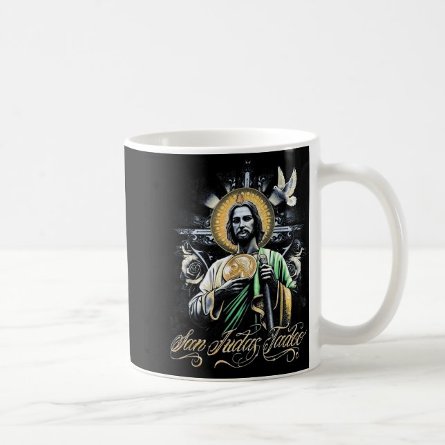 San Judas Tadeo Religious Art Catholic Saints Desi Kaffemugg (Höger)