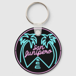 San Junipero svartspegel Keychain Nyckelring