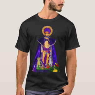 San Lazaro med hundar Babalu Aye Santeria Kuba-gåv T Shirt