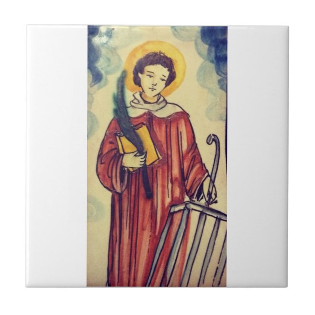 San Lorenzo belägger med tegel (färg) Kakelplatta (Framsidan)