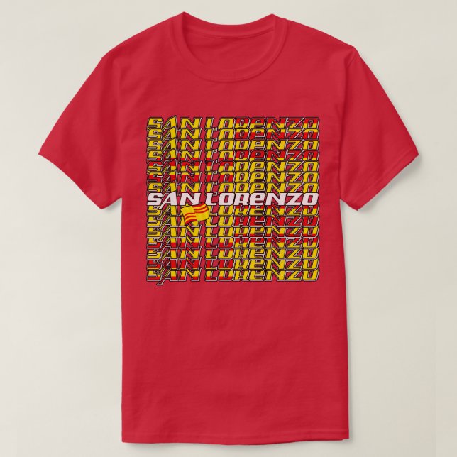 San Lorenzo Cascade text 3 T Shirt (Design framsida)