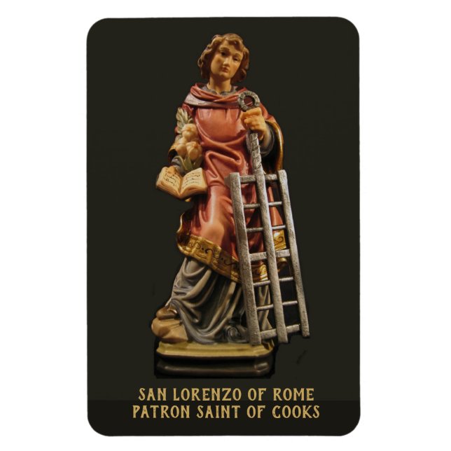 San Lorenzo i Rom, Patron Saint of Cooks Magnet (Vertikal)