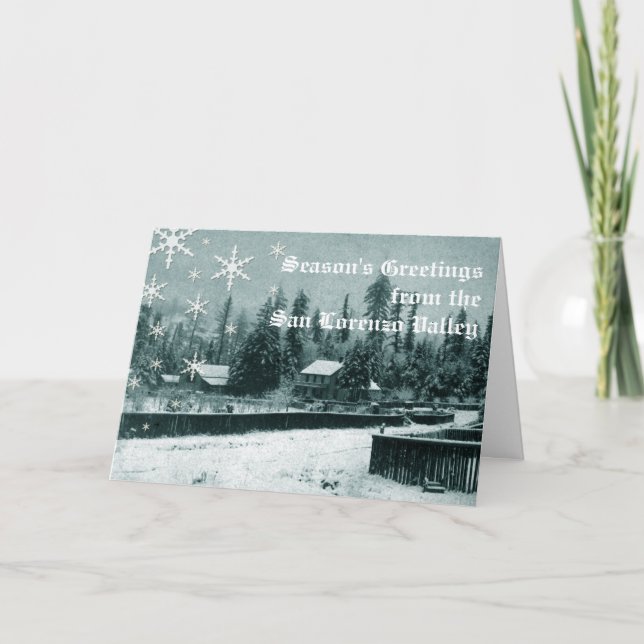 San Lorenzo Valley Helgdag Card Helgkort (Framsida)