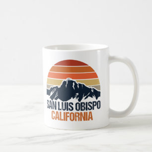 San Luis Obispo California Bergssolnedgång Kaffemugg