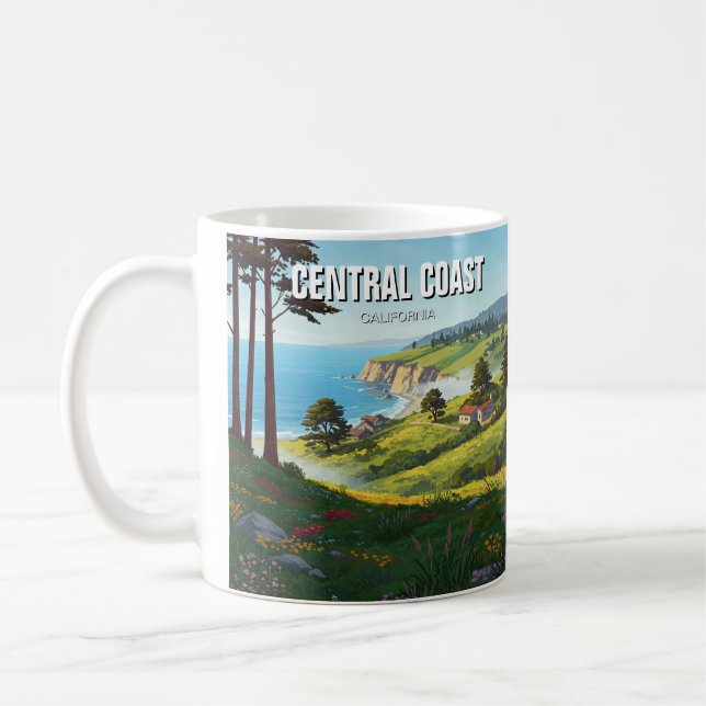 San Luis Obispo California Central Kusten Kaffemugg (Vänster)