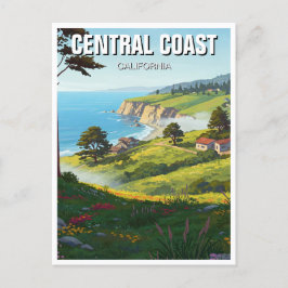 San Luis Obispo California Central Kusten Vykort