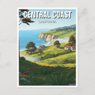 San Luis Obispo California Central Kusten Vykort