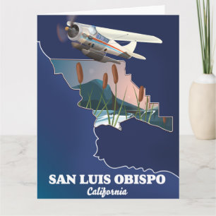 San luis obispo California karta vykort