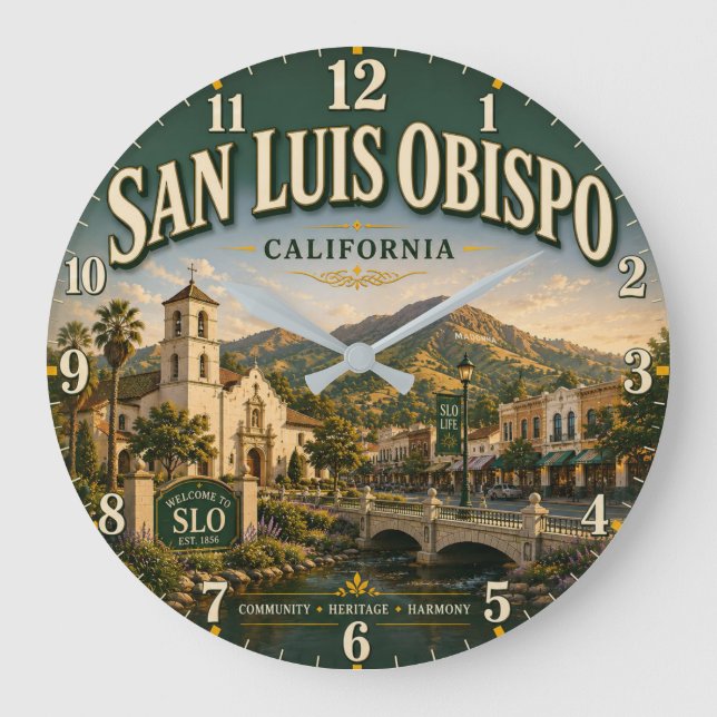 San Luis Obispo California  Stor Klocka (Framsida)