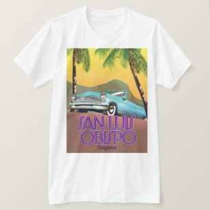 San Luis Obispo California Travel-affisch T Shirt