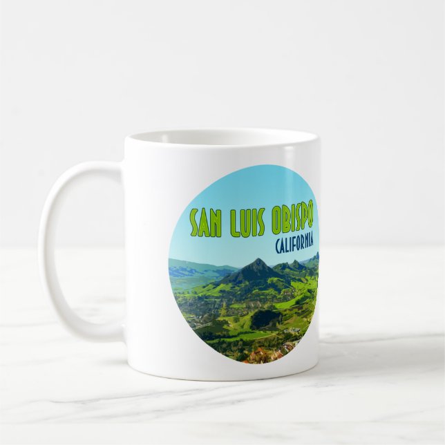 San Luis Obispo California Vintage Kaffemugg (Vänster)