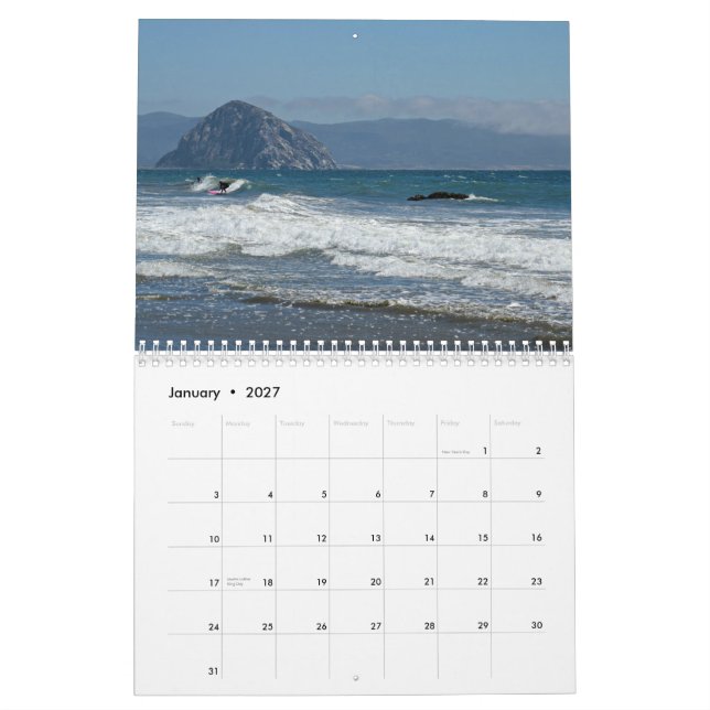 San Luis Obispo County 2015 kalender (Jan 2027)