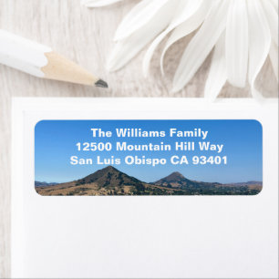 San Luis Obispo Kalifornien Foto Returadress Etikett