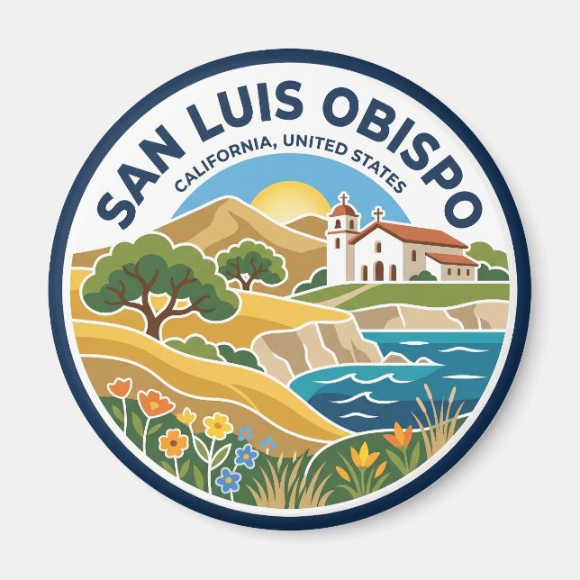 San Luis Obispo, Kaliforniens centrala kust Magnet (Framsidan)