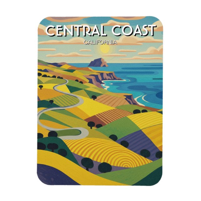 San Luis Obispo  Kaliforniens centrala kust Magnet (Vertikal)