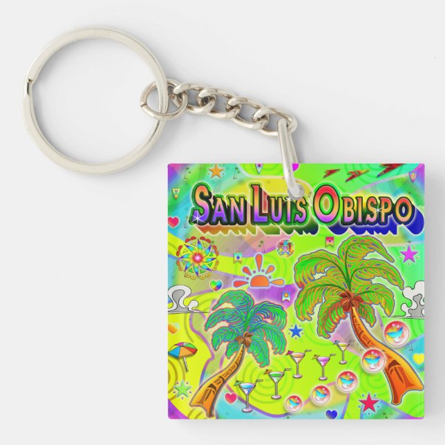 San Luis Obispo Mind Focus Nyckelring (Framsidan)