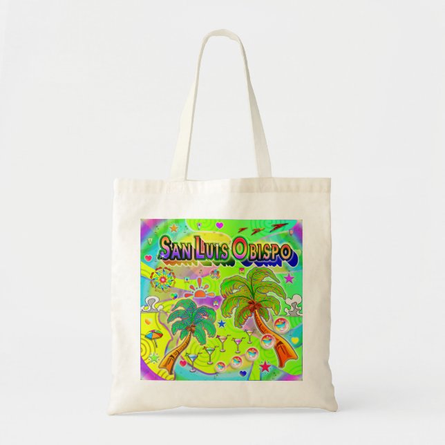 San Luis Obispo Mind Focus Tote Bag Tygkasse (Framsidan)