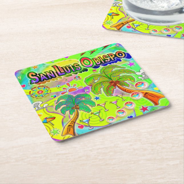 San Luis Obispo Mind Focus Underlägg Papper Kvadrat (Vinklad)